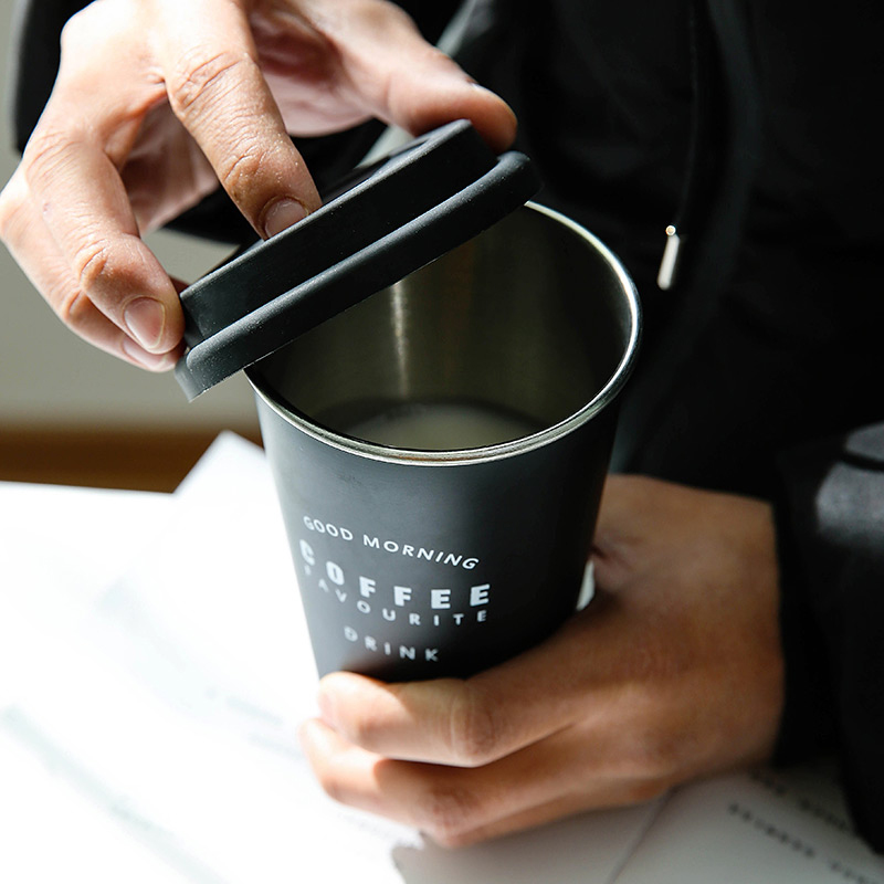 Thickened 100% stainless steel coffee mug/cup